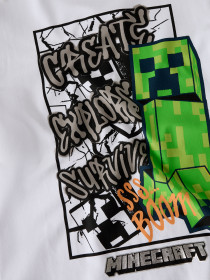 NAME IT Minecraft T-shirt Mase Bright White